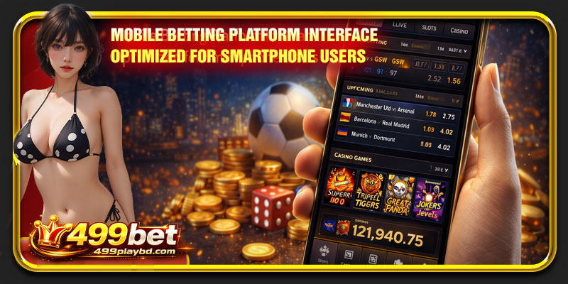 mobile betting platform interface optimized for smartphone users