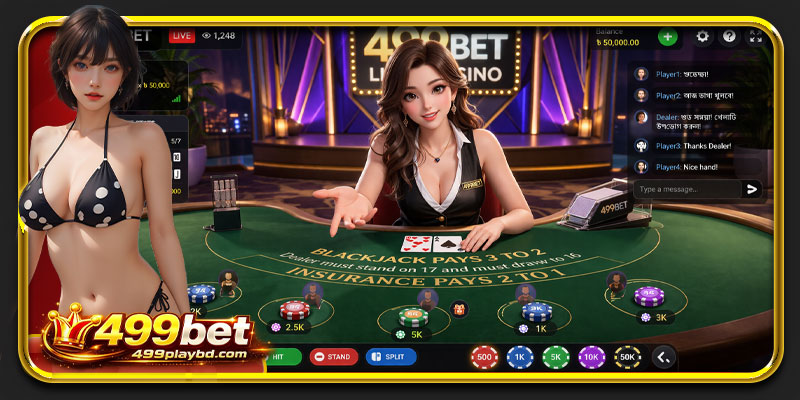 499bet live casino streaming real time dealer table gameplay